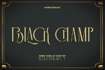 Black Champ font