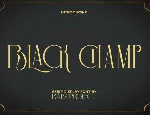 Black Champ font