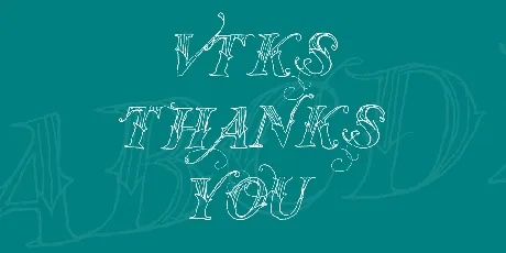 Vtks Thanks You font