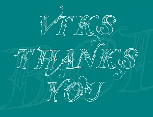 Vtks Thanks You font