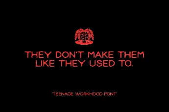 Teenage Workhood Demo font