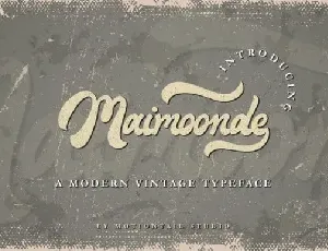 Maimoonde Bold Script font