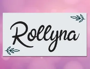 Rollyna Script font