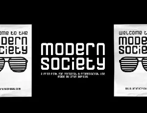 Modern Society Free font