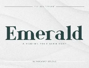 Emerald font