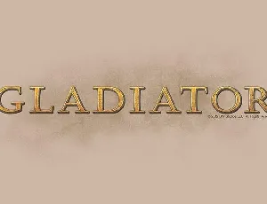 Gladiator font