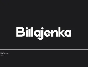 Billajenka font