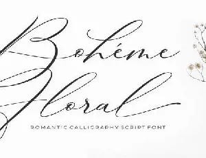 Boheme Floral font