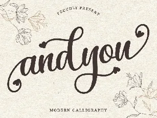 Andyou - Personal Use font