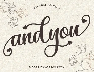 Andyou - Personal Use font