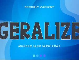 Geralize font