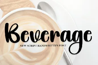 Beverage Script Typeface font