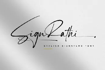 Sign Rathi font