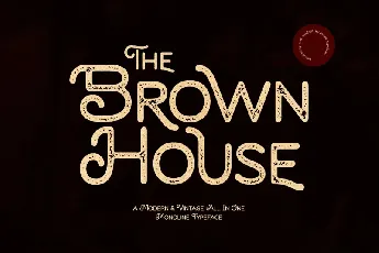 Brown House font