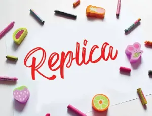 Replica Script font