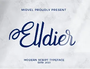 Elldier font