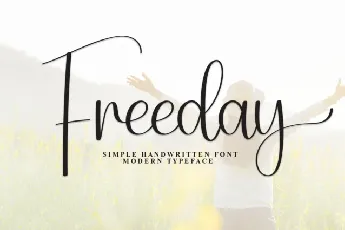 Freeday Script font