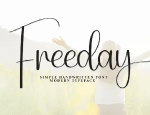 Freeday Script font