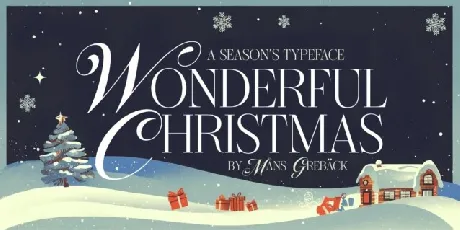 Wonderful Christmas Typeface font