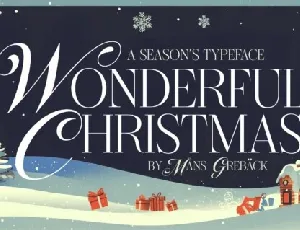 Wonderful Christmas Typeface font