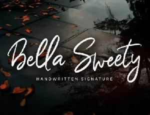 Bella Sweety Pen Brush font