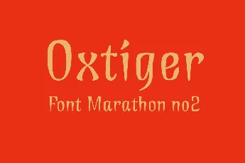 Oxtiger font