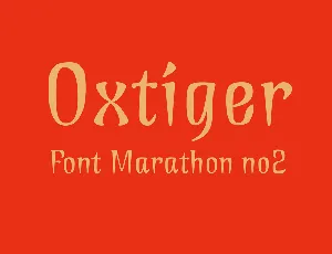 Oxtiger font