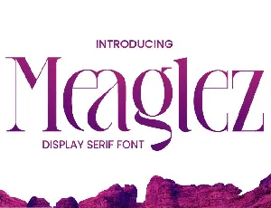 Meaglez Display font