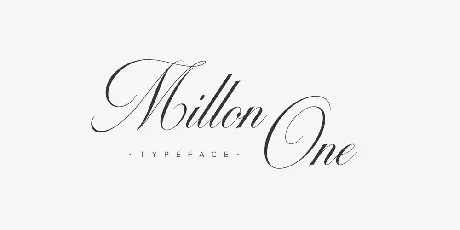 Milton One font