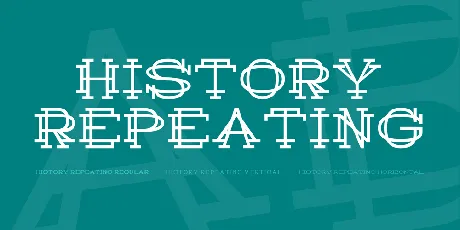 History Repeating font