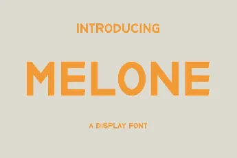 Melone font