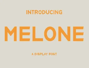 Melone font