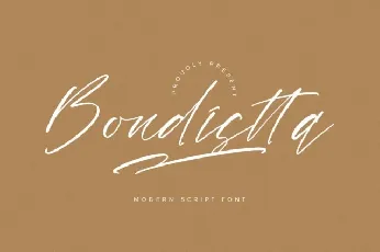 Bondistta font