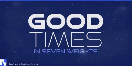 Good Times Family font