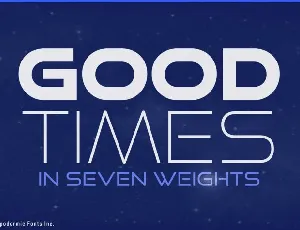 Good Times Family font