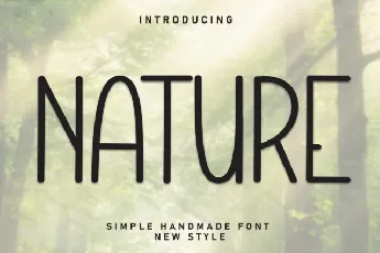 Nature Display font