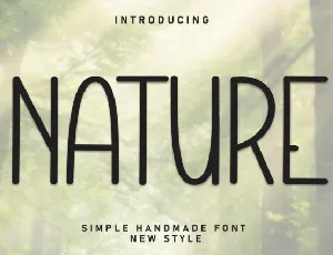 Nature Display font