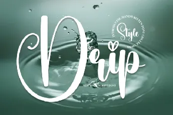 Drip Script font