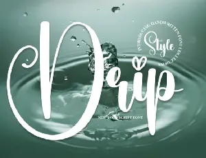 Drip Script font