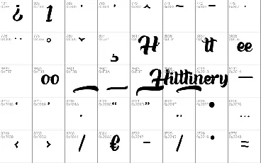 Hilttinery font