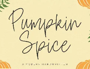 Pumpkin Spice font