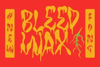 TF Bleedwax Display font