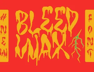 TF Bleedwax Display font