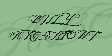 BILLY ARGEL FONT