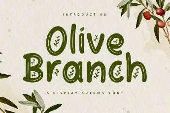 Olive Branch Display font