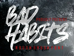 Bad Habits font