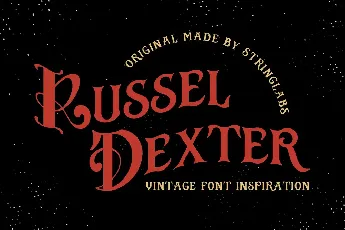 Russel dexter font