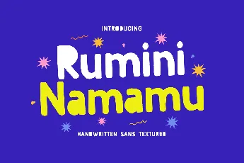 Rumini Namamu font