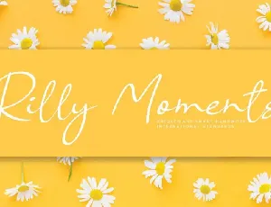 Rilly Moments Handwritten font