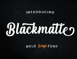 Blackmatte font